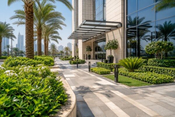 Create attractive outdoor environments for offices, hotels, restaurants, and commercial properties with professional landscaping solutions..