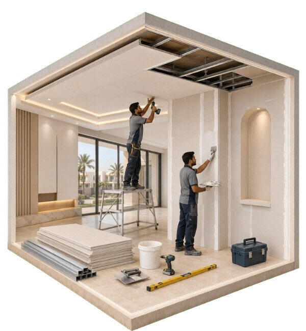 Trusted Gypsum Contractor png image